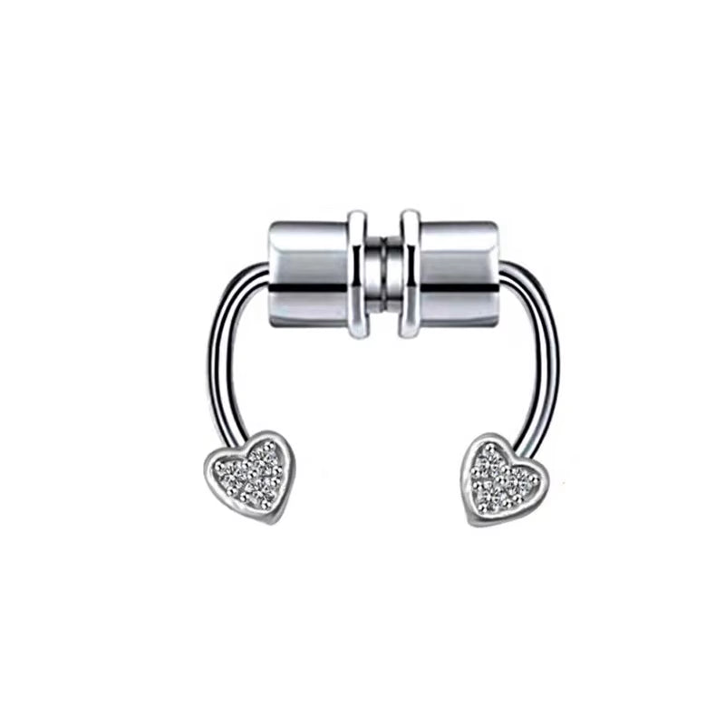 New U Shaped Stainless Steel Fake Nose Ring Hip Hoop Septum Rock Magnet Nose Piercing Punk Piercing Body Jewelry Free Shipping