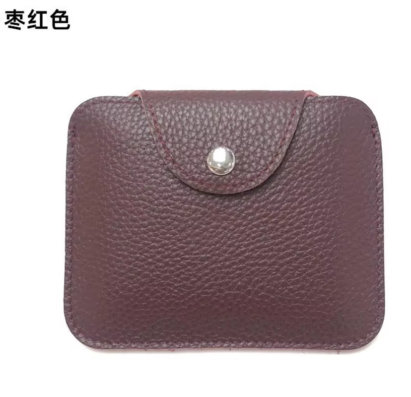 100% Genuine Leather Card Sleeve Custom Name DIY Slim Business Card Holder Personalize Letters Mini Purse Women Men Short Wallet