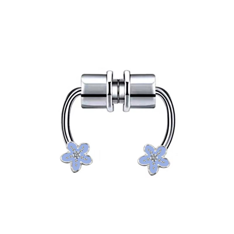 New U Shaped Stainless Steel Fake Nose Ring Hip Hoop Septum Rock Magnet Nose Piercing Punk Piercing Body Jewelry Free Shipping