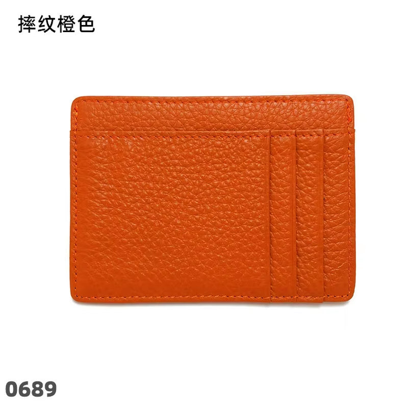 Cowhide Slim Wallet Customize Initials Women Men Card Holder Luxury Genuine Leather Personalize Letters Credit Card Case Sleeve