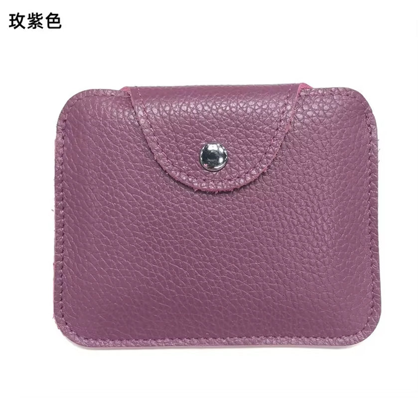 100% Genuine Leather Card Sleeve Custom Name DIY Slim Business Card Holder Personalize Letters Mini Purse Women Men Short Wallet