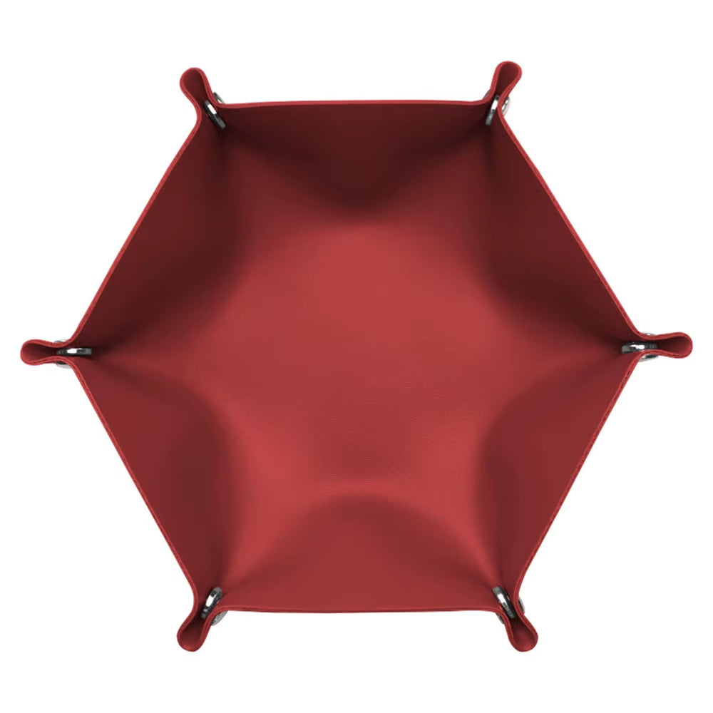 Hotel PU Leather Storage Tray Custom Logo Letters Dice Tray Hexagonal Cosmetics Key Jewelry Box Desktop Organizer Home Decor