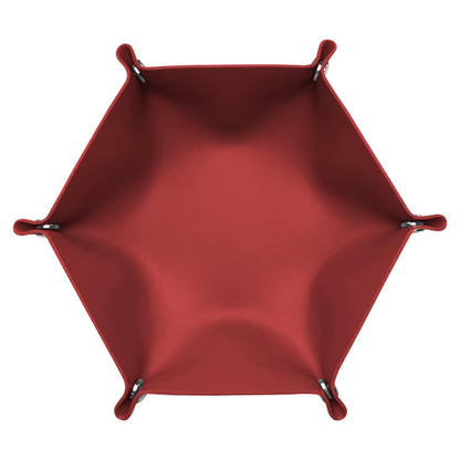 Hotel PU Leather Storage Tray Custom Logo Letters Dice Tray Hexagonal Cosmetics Key Jewelry Box Desktop Organizer Home Decor