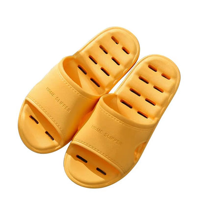 Unisex EVA Non Slip Soft Bottom Leaking Shower Man Woman Home Slippers Punching Bathroom Quick Drying Slipper