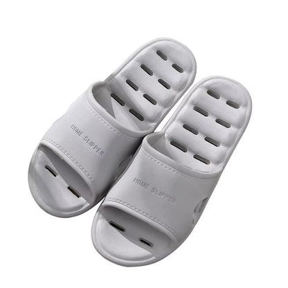 Unisex EVA Non Slip Soft Bottom Leaking Shower Man Woman Home Slippers Punching Bathroom Quick Drying Slipper