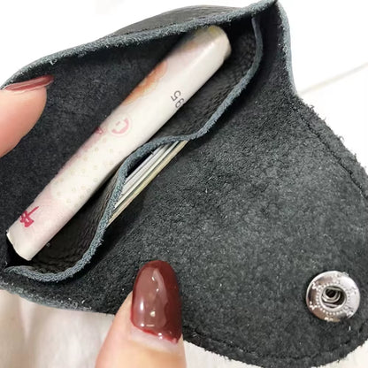 100% Genuine Leather Card Sleeve Custom Name DIY Slim Business Card Holder Personalize Letters Mini Purse Women Men Short Wallet