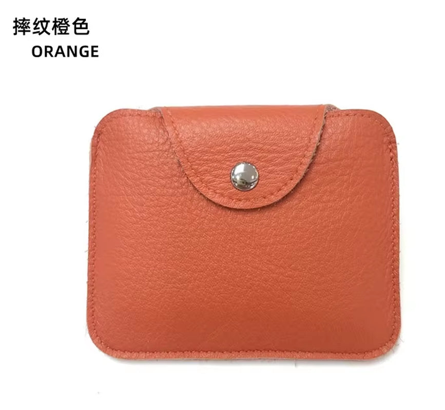 100% Genuine Leather Card Sleeve Custom Name DIY Slim Business Card Holder Personalize Letters Mini Purse Women Men Short Wallet