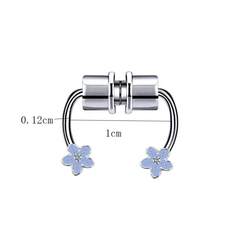 New U Shaped Stainless Steel Fake Nose Ring Hip Hoop Septum Rock Magnet Nose Piercing Punk Piercing Body Jewelry Free Shipping
