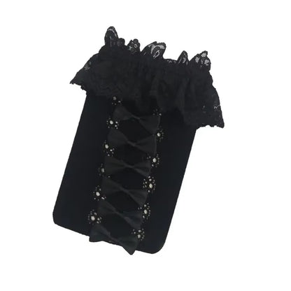 Lolita Socks Japan Anime Cosplay Bowknot Loose Socks Lace Maid Knee Highs