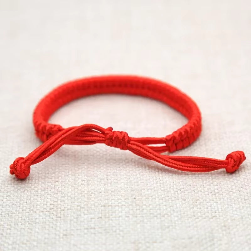 1-10Pcs Tibetan Thread Buddhist Bracelet Bangles Adjustable for Women Handmade Knot Amulet Red Rope Lucky Bracelet Charm Jewelry