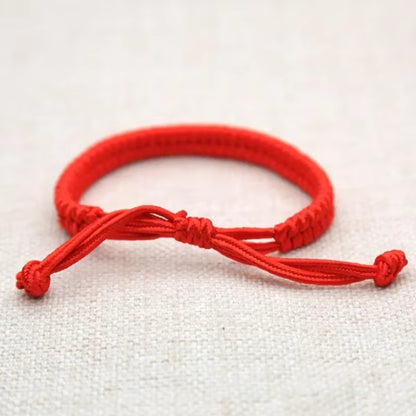 1-10Pcs Tibetan Thread Buddhist Bracelet Bangles Adjustable for Women Handmade Knot Amulet Red Rope Lucky Bracelet Charm Jewelry