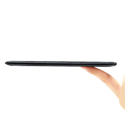 Cowhide Slim Wallet Customize Initials Women Men Card Holder Luxury Genuine Leather Personalize Letters Credit Card Case Sleeve