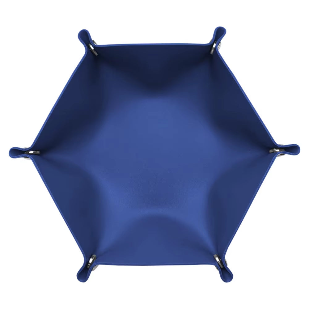 Hotel PU Leather Storage Tray Custom Logo Letters Dice Tray Hexagonal Cosmetics Key Jewelry Box Desktop Organizer Home Decor