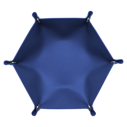 Hotel PU Leather Storage Tray Custom Logo Letters Dice Tray Hexagonal Cosmetics Key Jewelry Box Desktop Organizer Home Decor