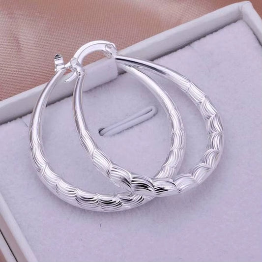 Fashion for Women 925 Sterling Silver Wedding Hook Beautiful High Quality Earring Jewelry Cute Gift