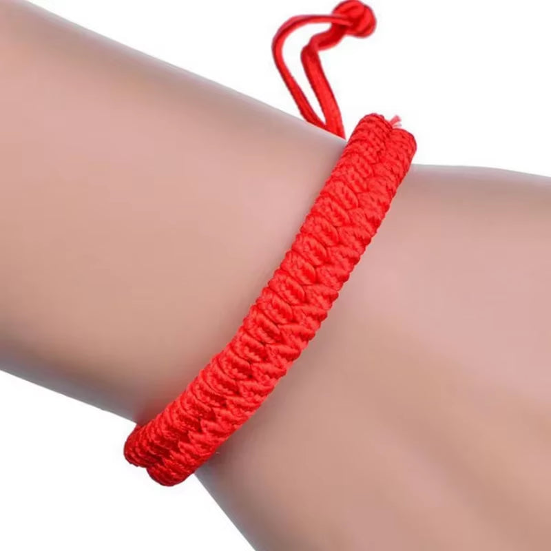 1-10Pcs Tibetan Thread Buddhist Bracelet Bangles Adjustable for Women Handmade Knot Amulet Red Rope Lucky Bracelet Charm Jewelry